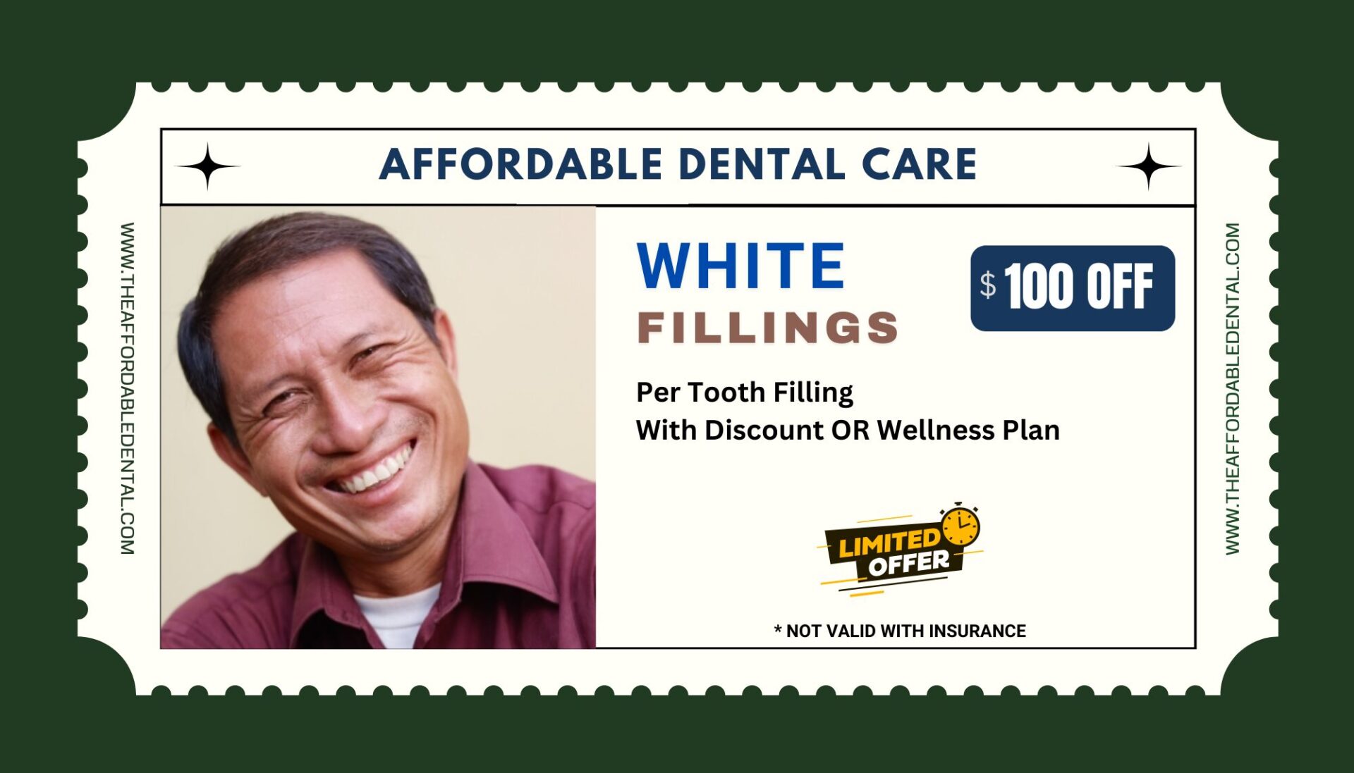 Affordable Dental Access, White Filling Special Coupon Price, Lilburn, GA 30047